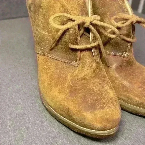 Enzo Angoliolini Leather Wedge High Heel Eaflory Rubber Ankle Boot Wmns Size 9 - Picture 10 of 12